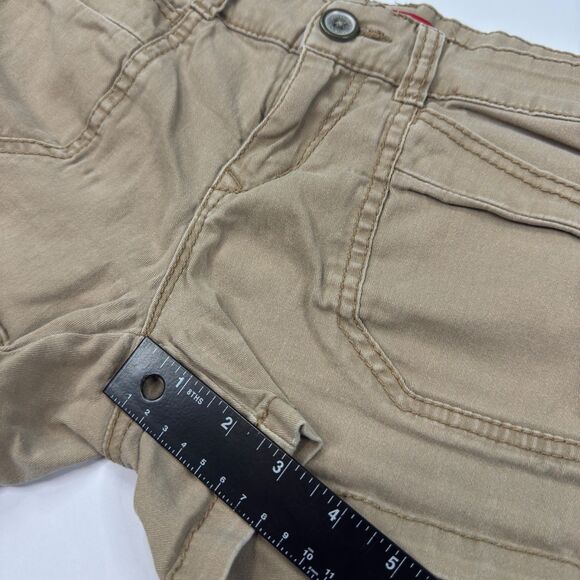 Unionbay Womens Y2K Low-Rise Stretch Shorts Beige Flap Pockets Retro Size 5 - Picture 7 of 7
